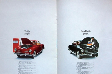 Volkswagen Karmann-Ghia Modelprogram 1966 Carbrochure (2208)